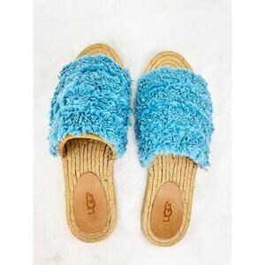 UGG Australia Women's Edith Slide Yarn Slip On Aqua Blue Size 6.5